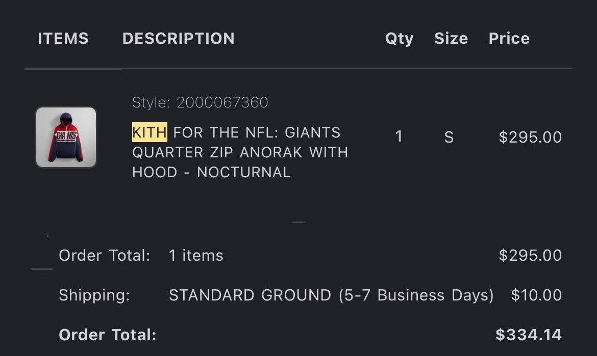 Kith Kith New York Giants Quarter Zip Anorak Size US S / EU 44-46 / 1 - 5 Thumbnail