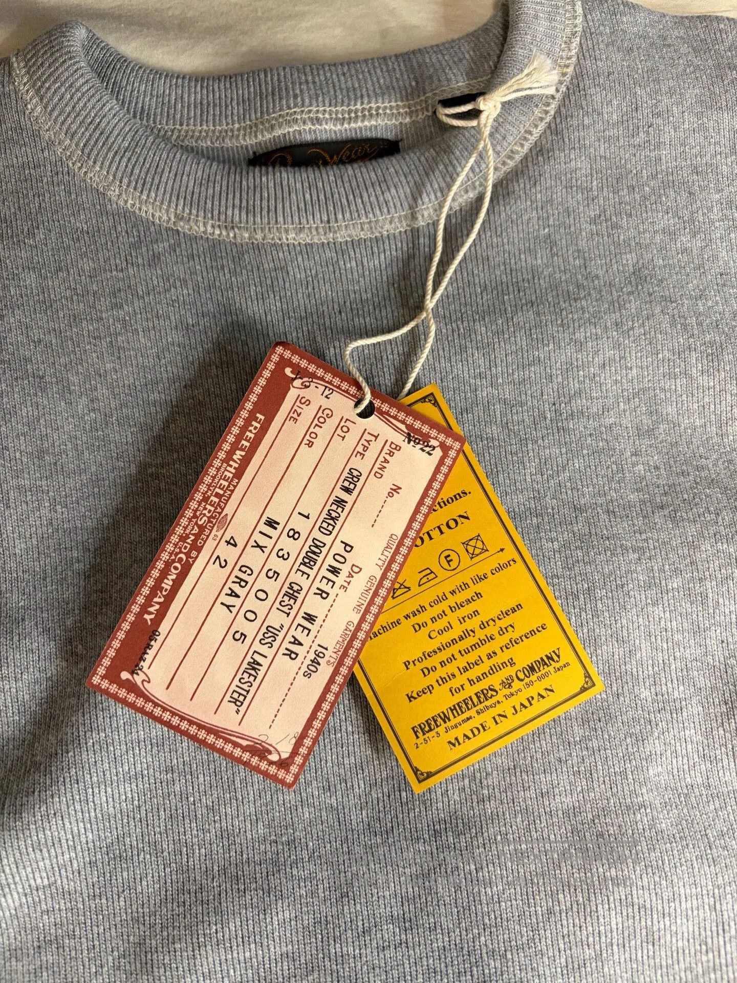 Freewheelers USS Lakester Navy Submarine Sweatshirt. Size US L / EU 52-54 / 3 - 3 Thumbnail
