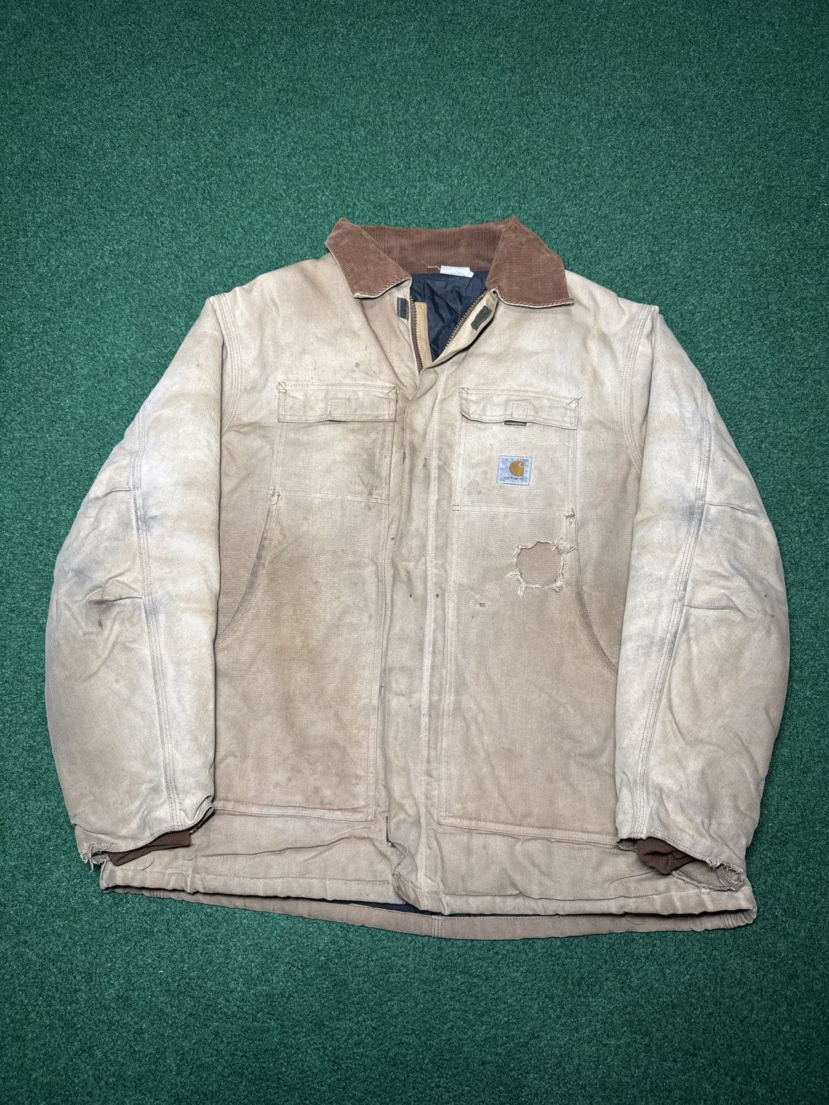 Carhartt Vintage 90s Carhartt Distressed Arctic Grunge Jacket Size US XL / EU 56 / 4 - 4 Thumbnail