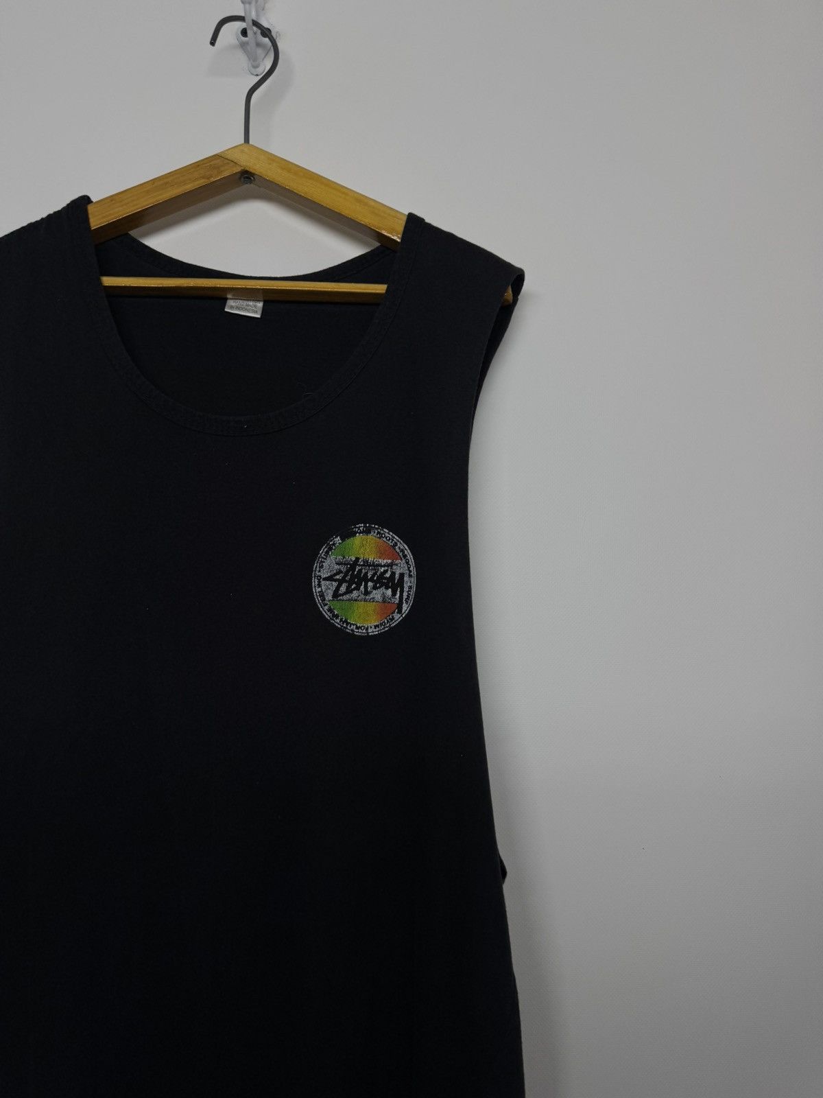 Stussy Vintage Y2k Stussy Spell Out Big Logo Tank Top 00’s Size US L / EU 52-54 / 3 - 1 Thumbnail