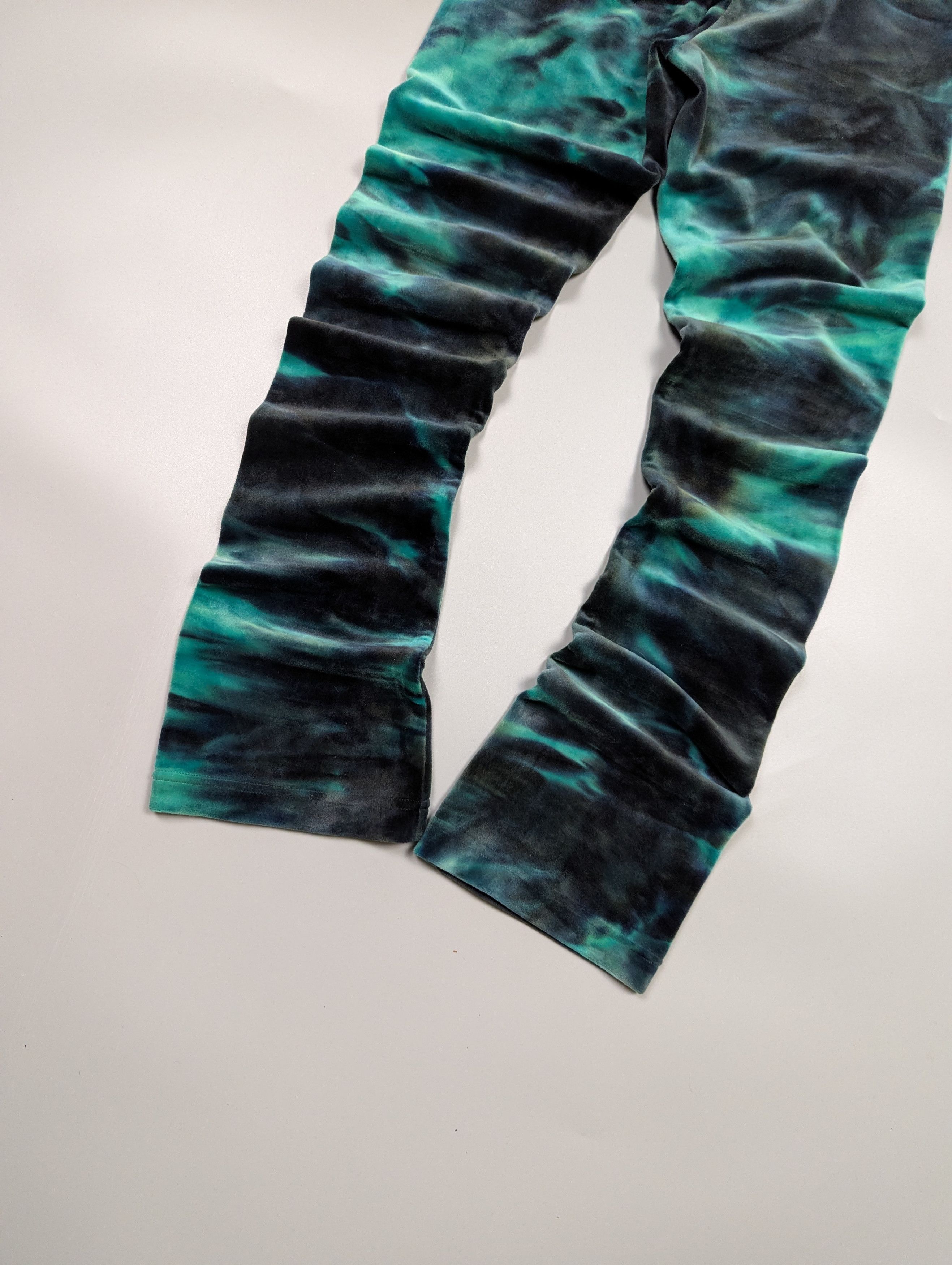 Juicy Couture Juicy Couture Women’s Tie Dye Flared High Waist Skinny Pants Size 33" - 2 Thumbnail