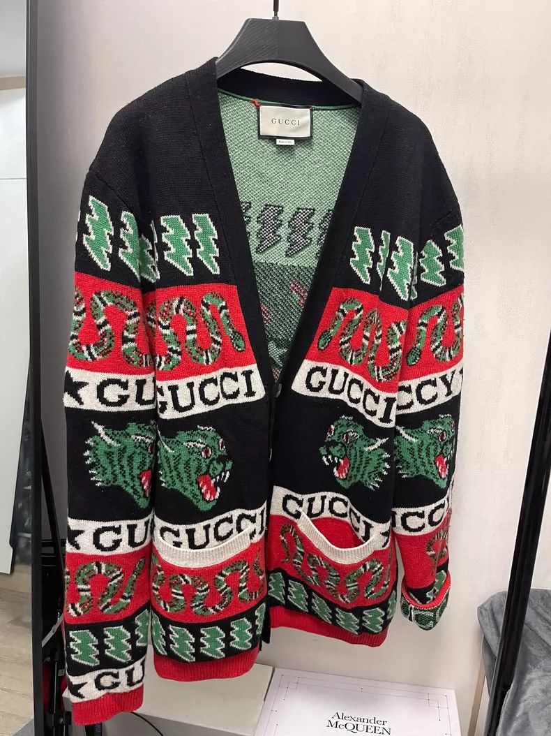 Gucci Gucci Knitted cardigan sweater 2501-Nextarrow Size US L / EU 52-54 / 3 - 1 Thumbnail