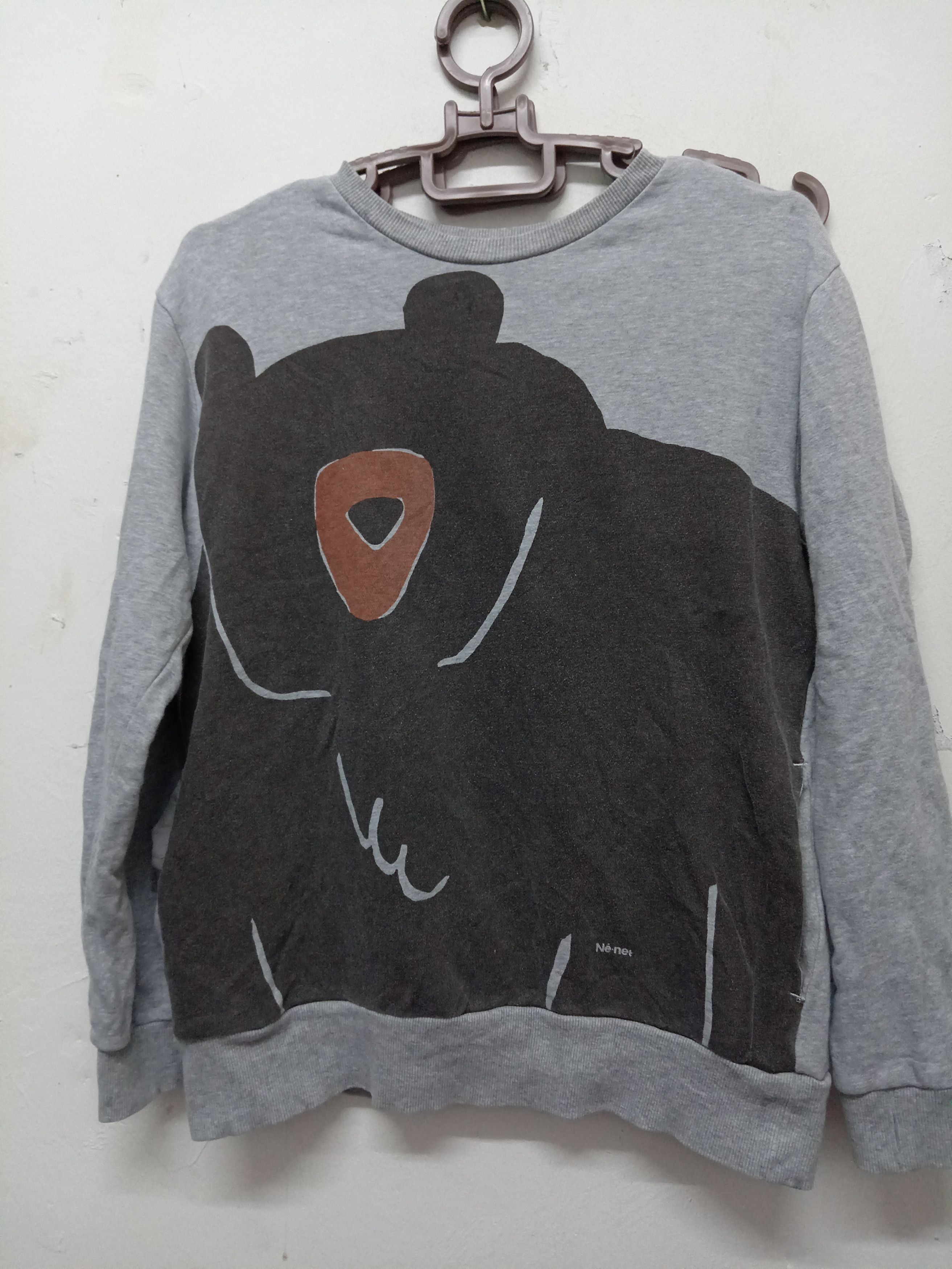 Ne-Net Vintage Ne-net By Issey Miyake Bear big logo Sweatshirt Size US M / EU 48-50 / 2 - 1 Thumbnail