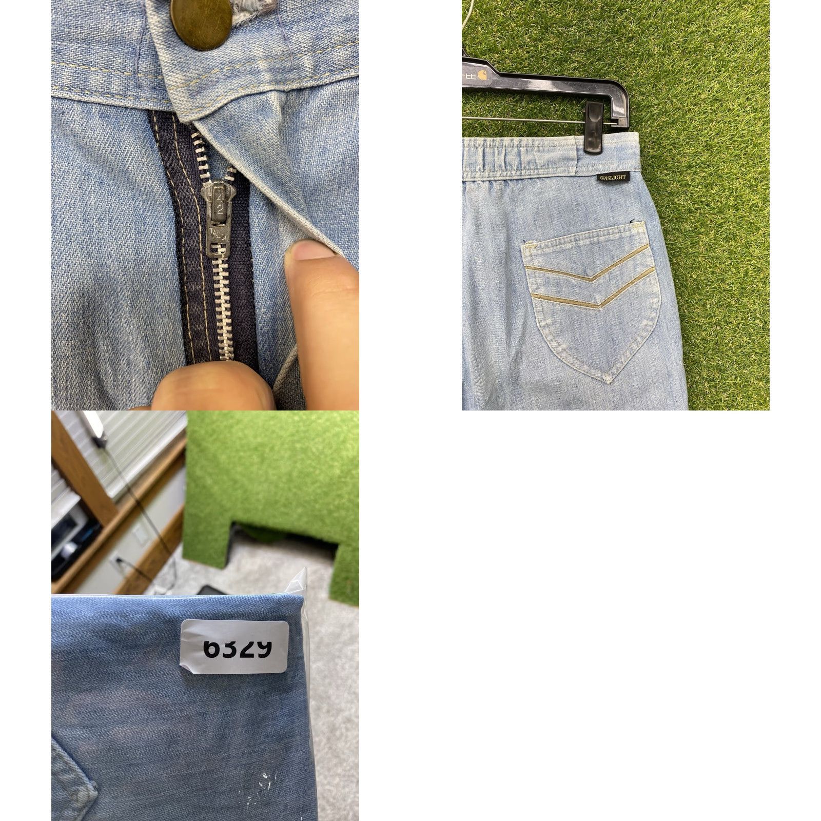 Wrangler VINTAGE Wrangler Flame Resistant Jeans 28 Regular Blue Denim 80s 90s Western USA Bell Bottoms Mens Womens Girls Boys Size 28" / US 6 / IT 42 - 8 Thumbnail