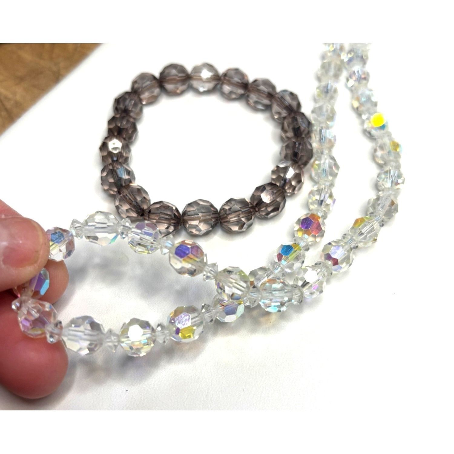Other Vintage Crystal Beaded Necklace & Bracelet Set Size ONE SIZE - 1 Thumbnail