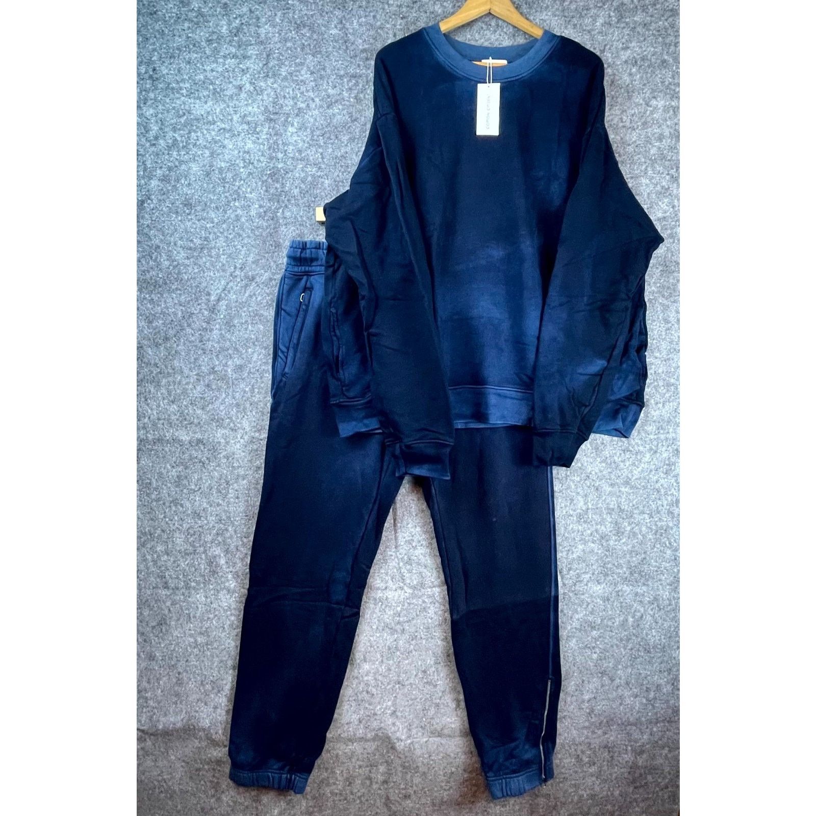 Cotton Citizen Bronx Sweatshirt & Jogger Set Mens 2XL Blue