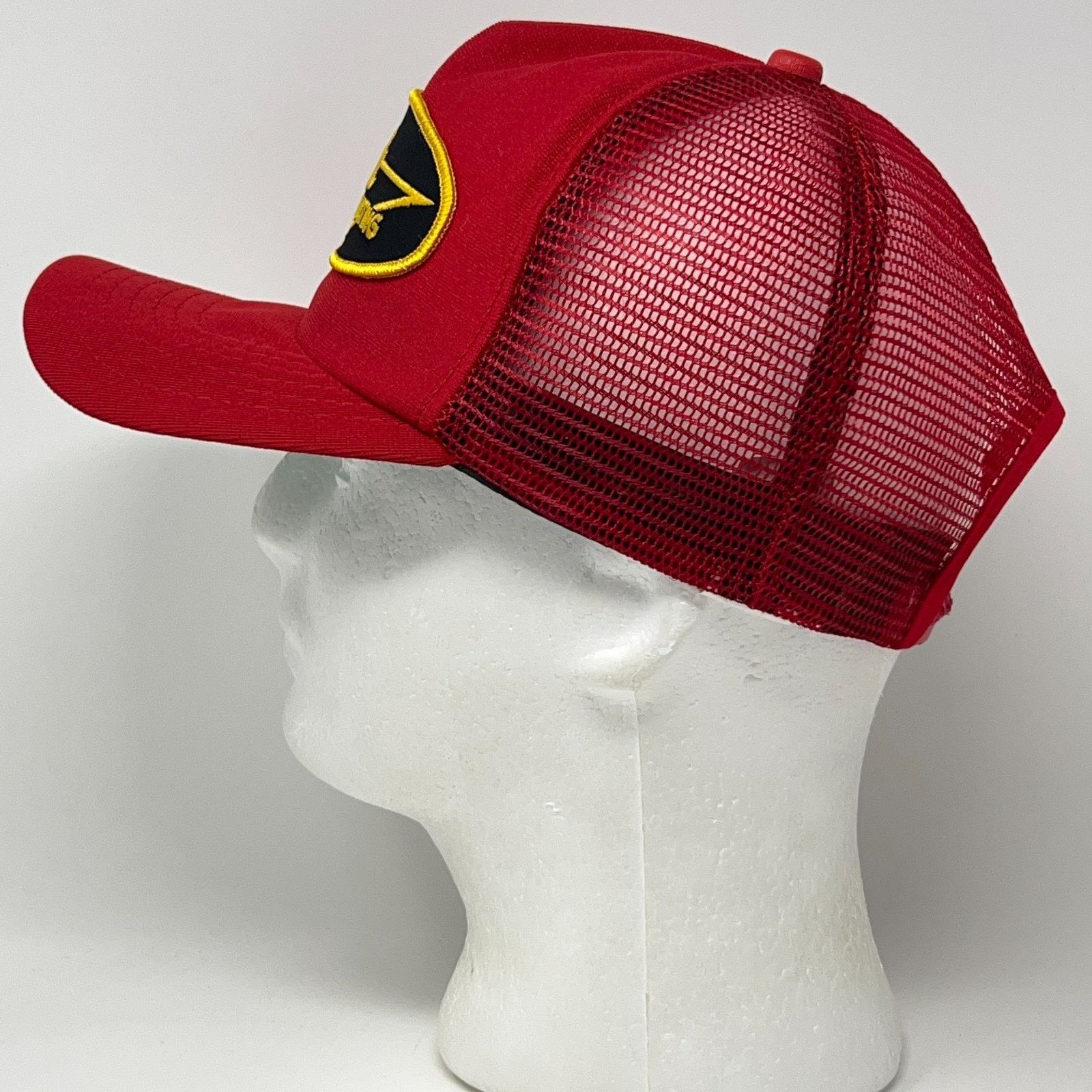 New Era Vintage 80s Arvada Excavating Trucker Hat Baseball Cap Red Size ONE SIZE - 6 Thumbnail