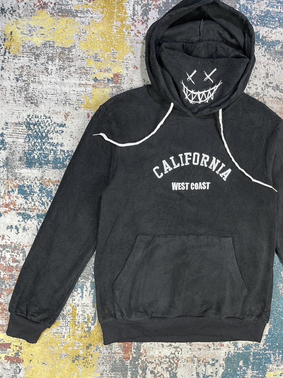 Japanese Brand Z|Man Embroidery Graphic Pull Over Turtleneck Hoodies Size US XS / EU 42 / 0 - 2 Thumbnail