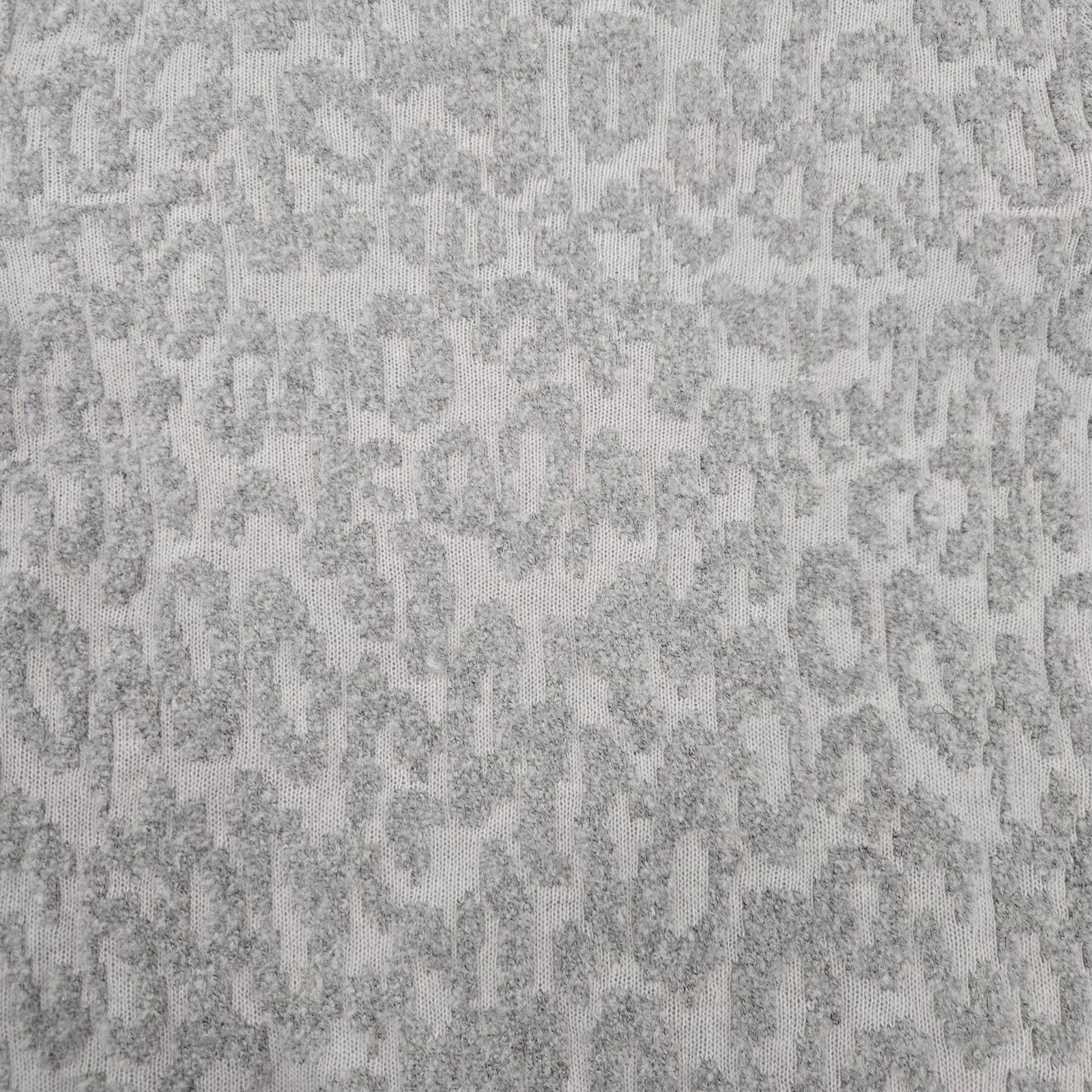 Theory Theory Gray Wool Leopard Print Jacquard Sweater Size Medium Size M / US 6-8 / IT 42-44 - 4 Thumbnail