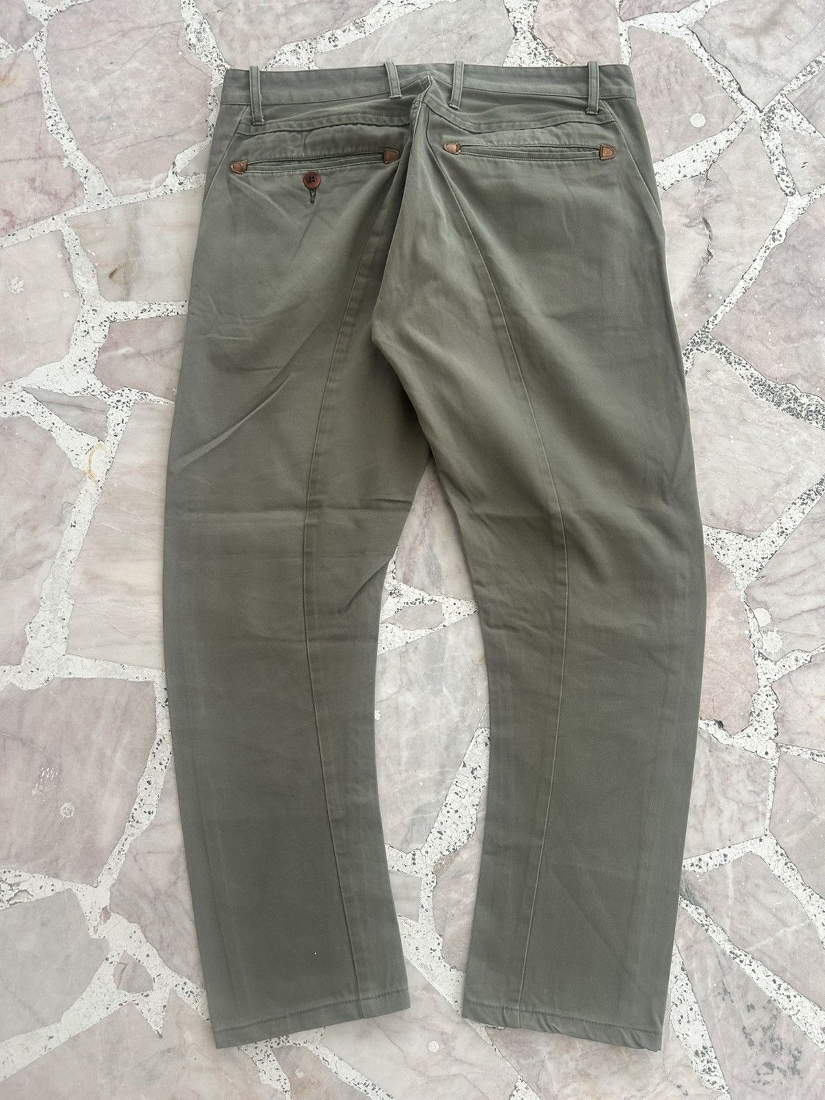 Eternal Eternal Vintage Green Casual Trousers Size US 34 / EU 50 - 2 Thumbnail