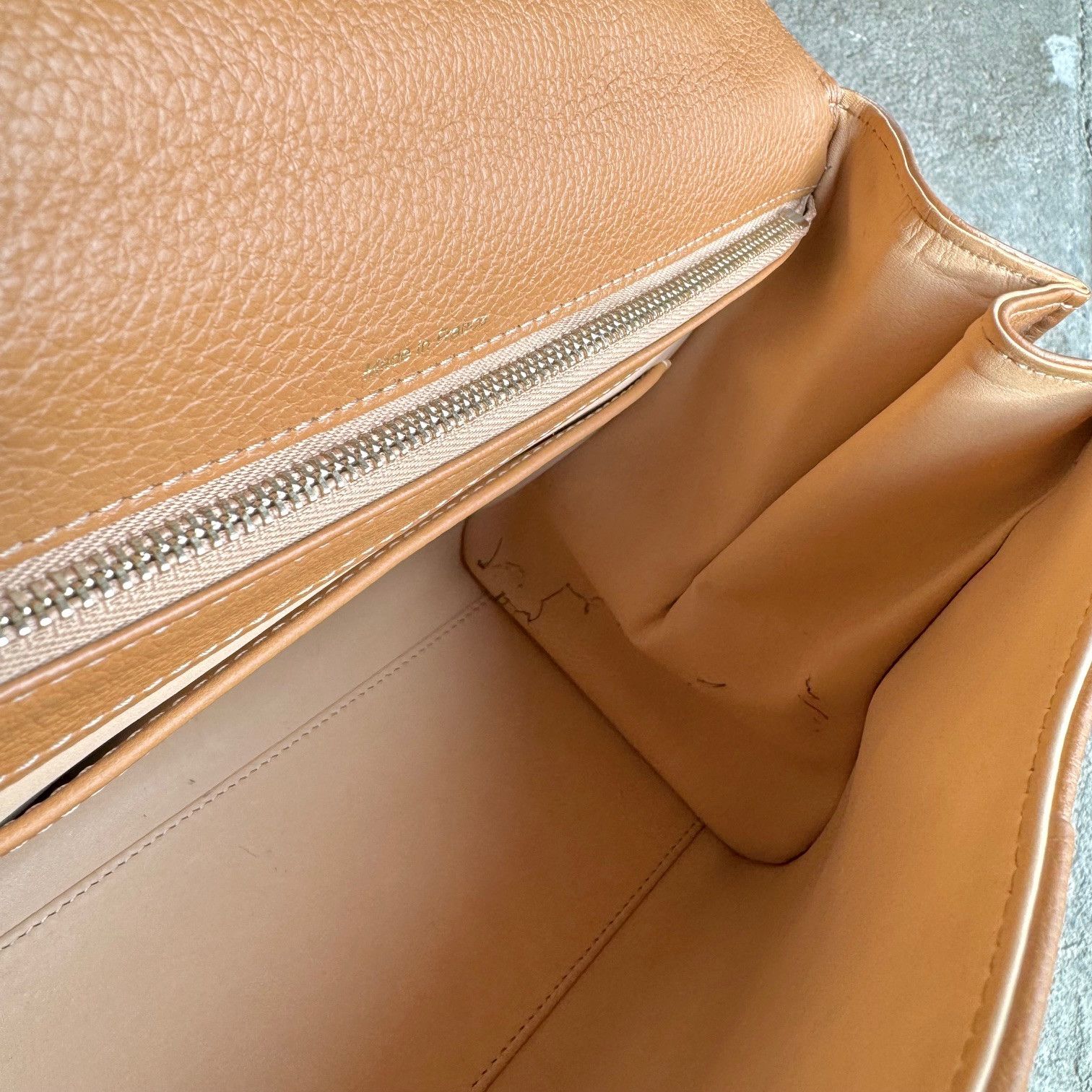 Delvaux Delvaux Brillant MM Brown Handbag With Strap & Hermès Twilly Size ONE SIZE - 17 Thumbnail