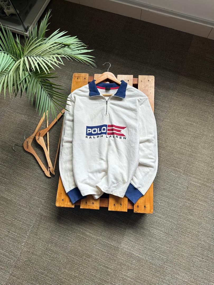 Designer × Polo Ralph Lauren × Vintage VINTAGE POLO RALPH LAUREN HALFZIPPER Size US L / EU 52-54 / 3 - 1 Thumbnail