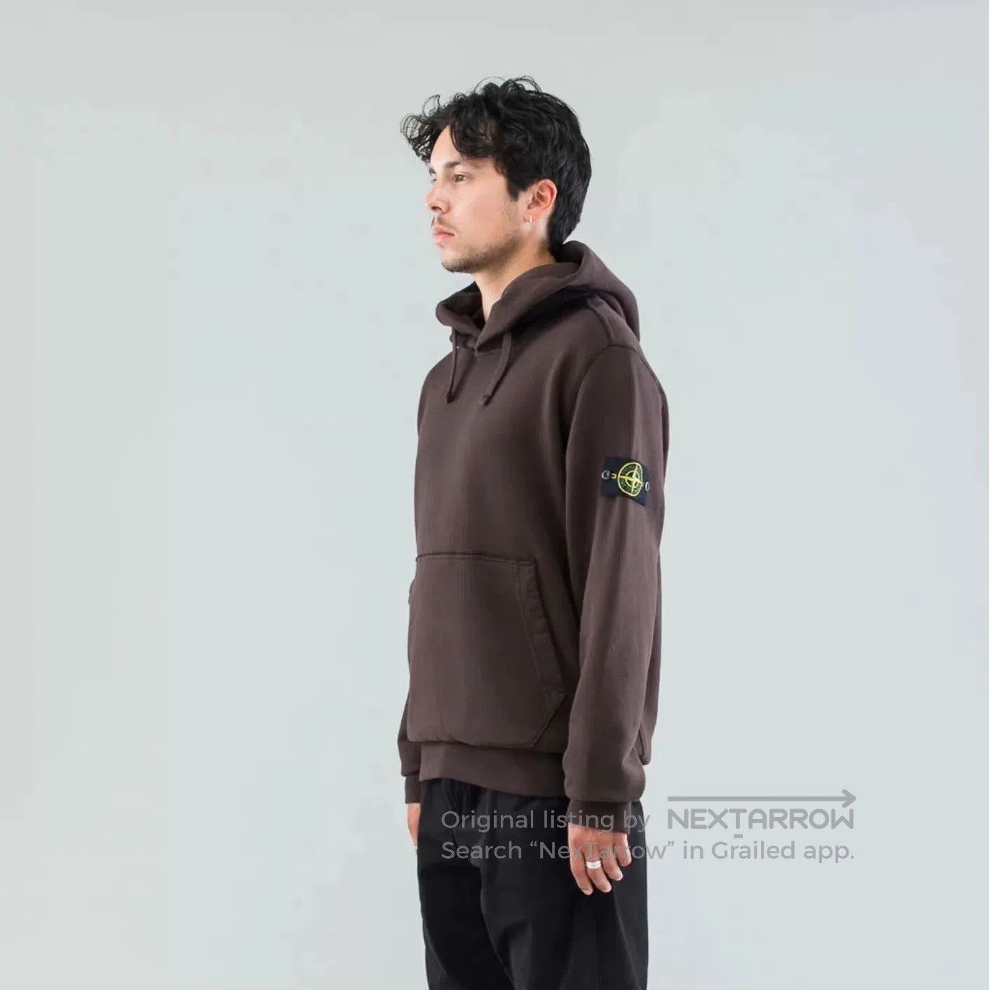 Stone Island stone island hooded sweatshirt in deep brown. Size US S / EU 44-46 / 1 - 6 Thumbnail