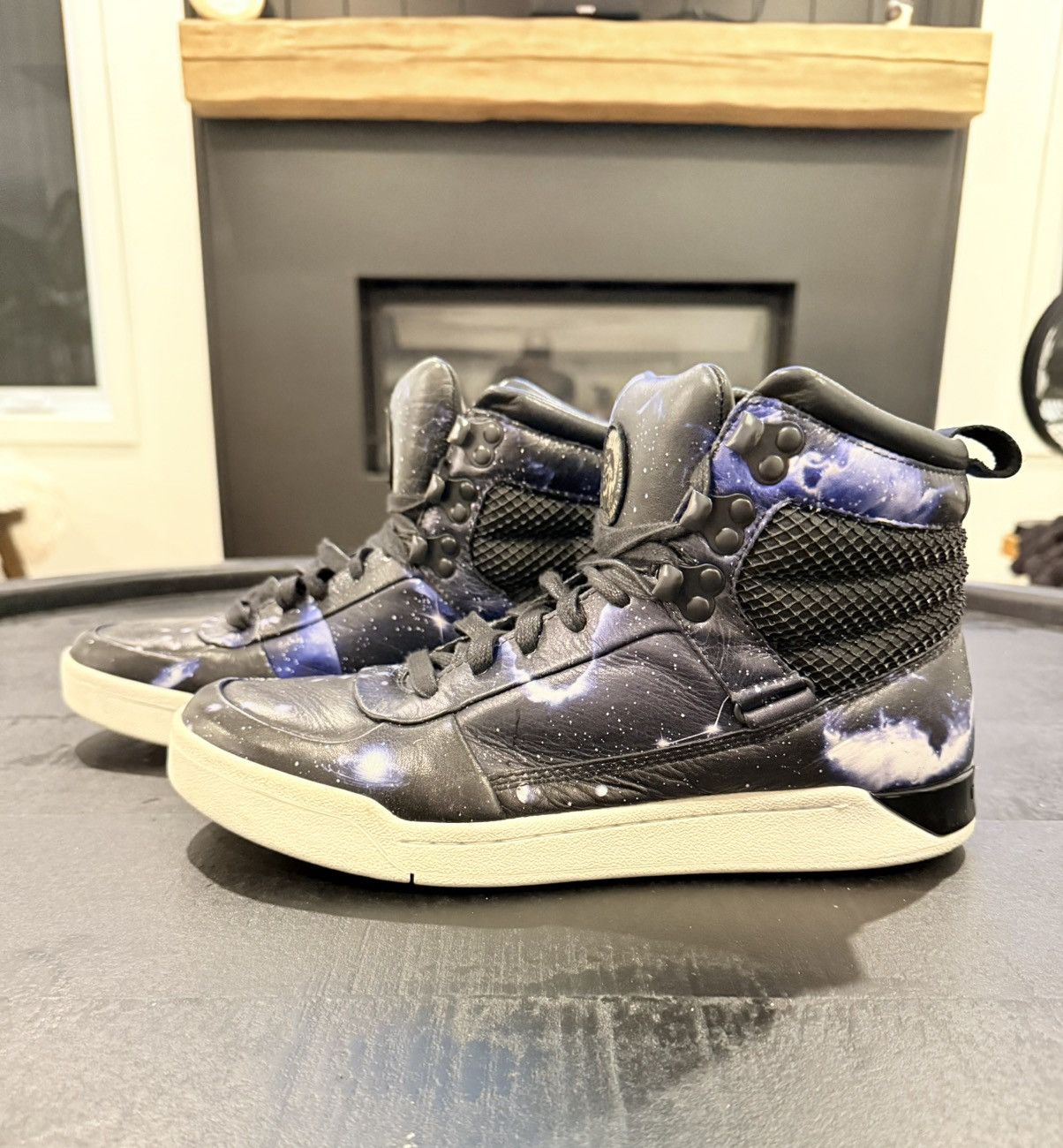Diesel Limited Edition Diesel Onice Galaxy Blue/Black High Tops 9 Size US 9 / EU 42 - 2 Thumbnail