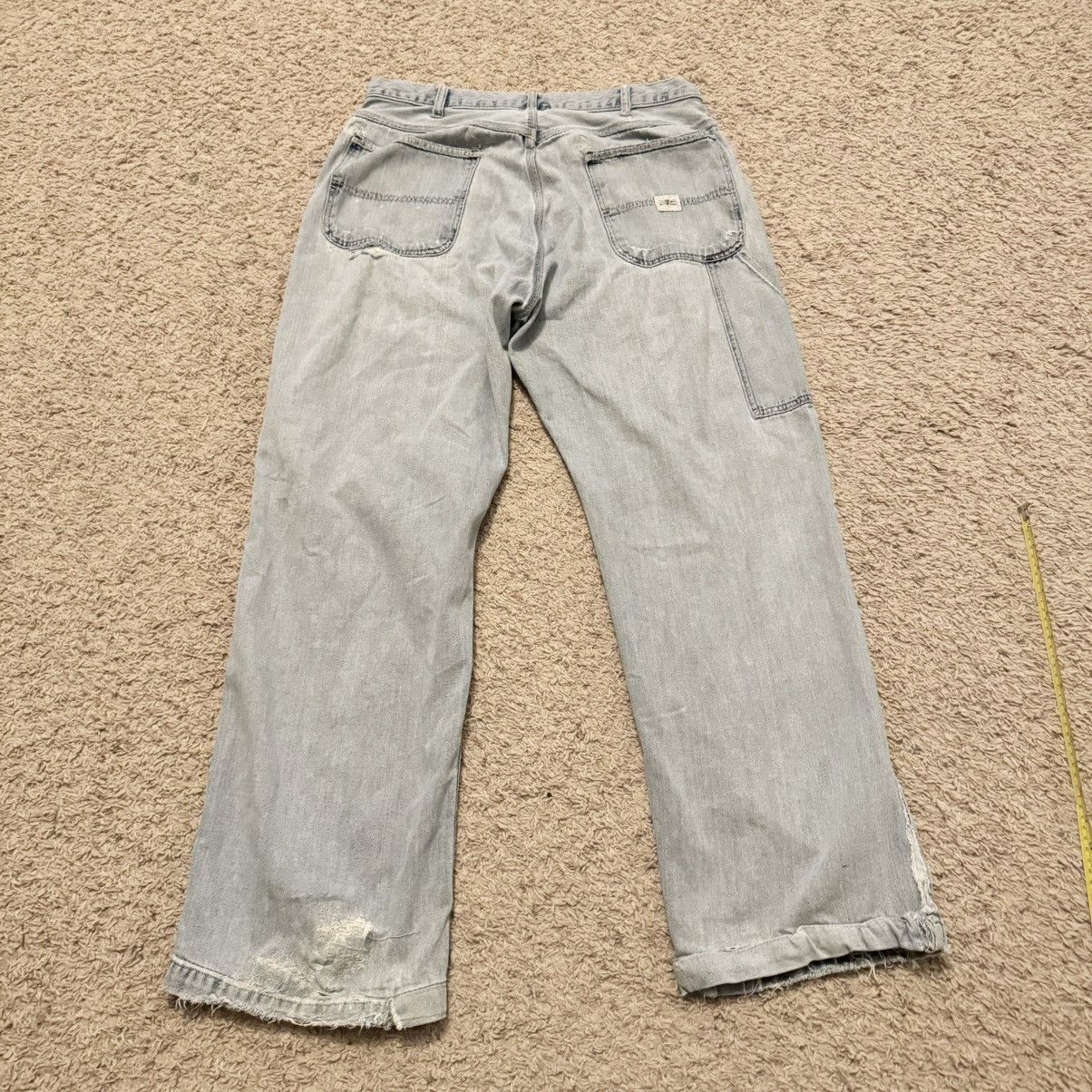 Vintage VINTAGE THRASHED BAGGY POLO CARPENTER JEANS! Size US 34 / EU 50 - 4 Thumbnail