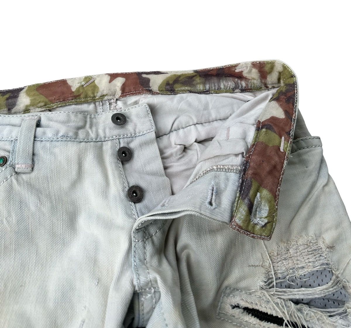 Designer Izreel Kazuhiro Takakuro distressed style sedi denim jeans Size US 34 / EU 50 - 7 Thumbnail