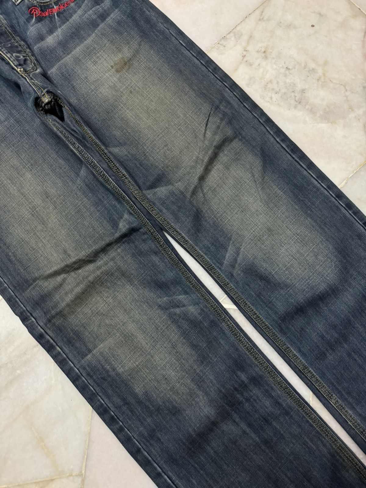 Japanese Brand 💥THRASHED💥VTG UNION MADE REALBVOICE MUDWASH DIRTY DISTRESS Size US 36 / EU 52 - 7 Thumbnail