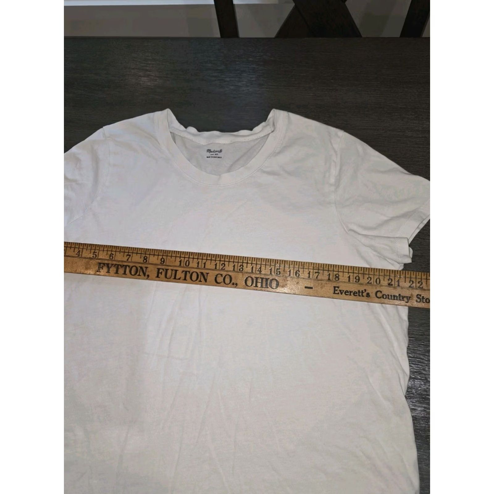Madewell Madewell Asymmetrical Tee White Crew Neck Cotton Size XXL Women Short Sleeve T-Shirt Casual Basic Regular 2XL Size XXL / US 16-18 / IT 52-54 - 7 Thumbnail
