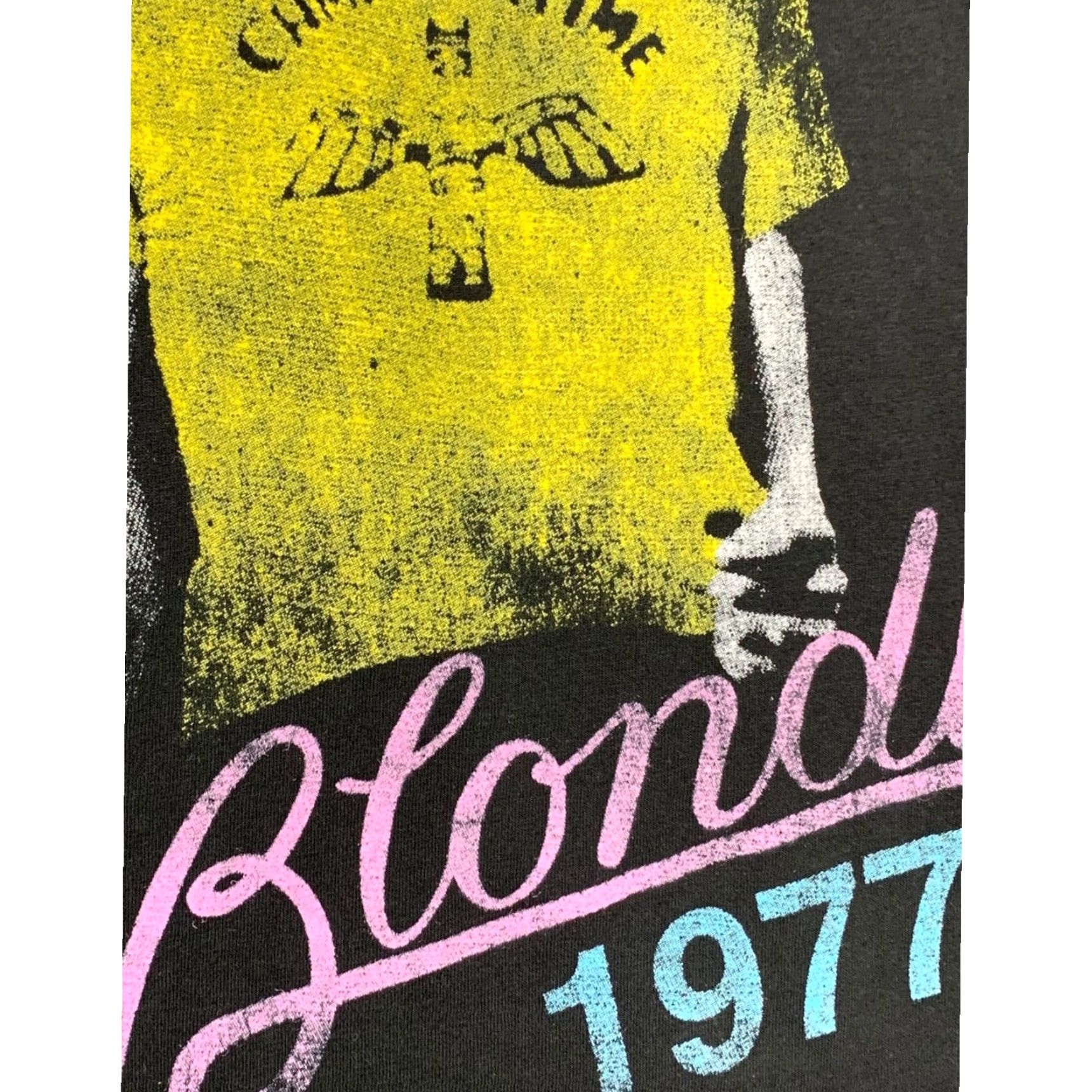 Fruit Of The Loom VINTAGE Blondie Tshirt 1977 Black Unisex Adults Small 100% cotton Shirt Mens Womens Size S / US 4 / IT 40 - 3 Thumbnail