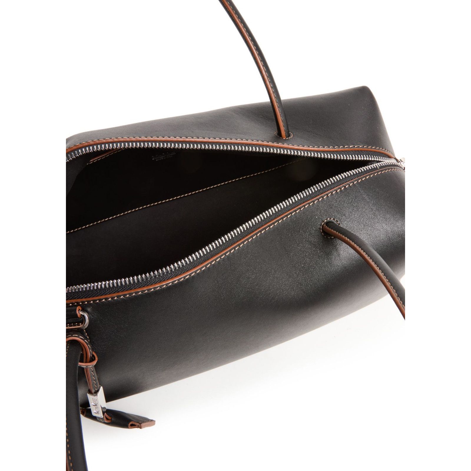 Max Mara MAX MARA Holdall Black Leather Shoulder Bag New/Authentic Size ONE SIZE - 4 Thumbnail