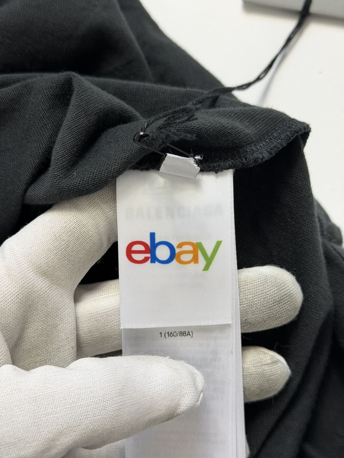 Balenciaga Balenciaga Ebay Embroidery Oversized Black Tee Shirt Size US M / EU 48-50 / 2 - 8 Thumbnail