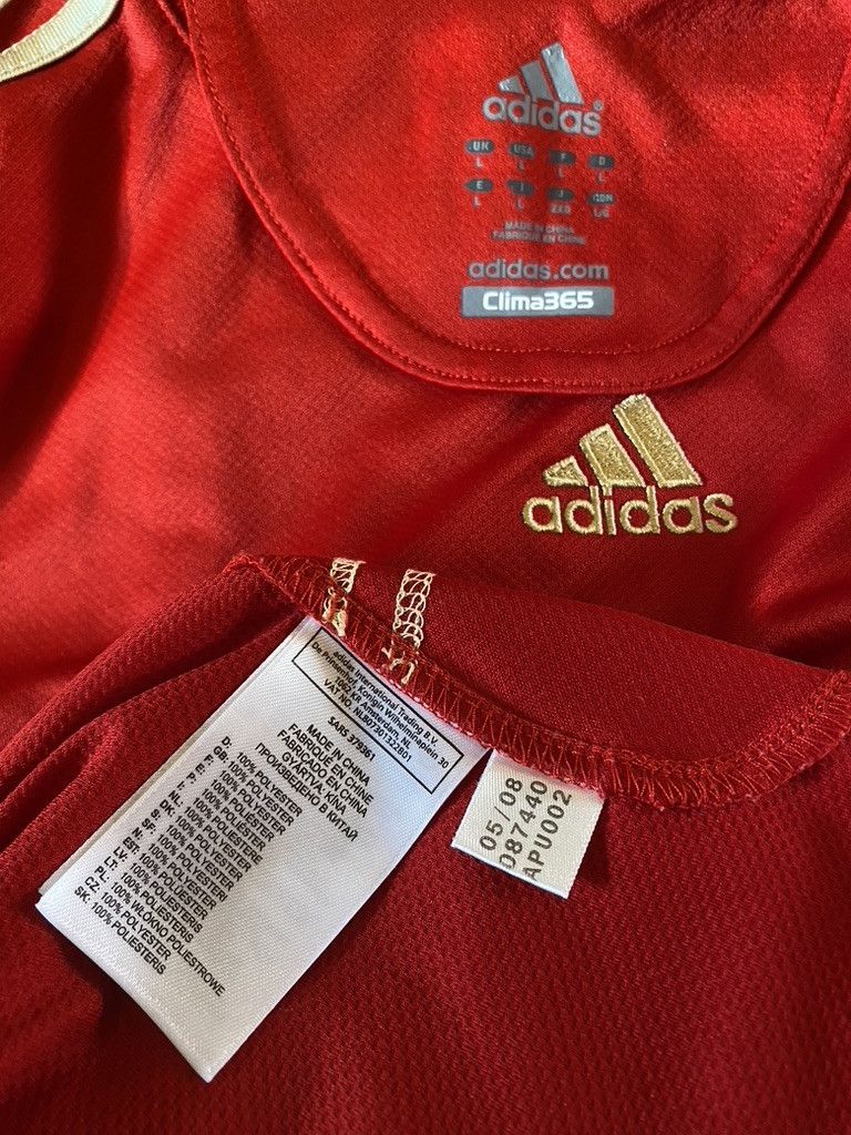 Adidas × Vintage 2008 Vintage Adidas Predator Tonal Flame Climalite T Shirt Size US L / EU 52-54 / 3 - 6 Thumbnail