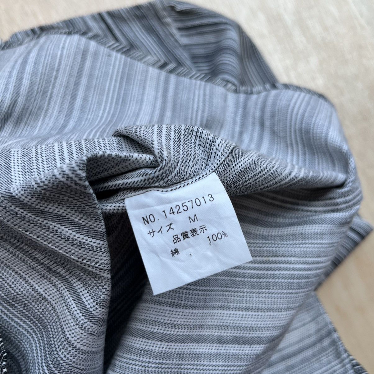 Issey Miyake × Japanese Brand × Tete Homme TETE HOME STRIPES BUTTON UP LONG SLEEVE SHIRT ISSEY MIYAKE Size US M / EU 48-50 / 2 - 5 Thumbnail