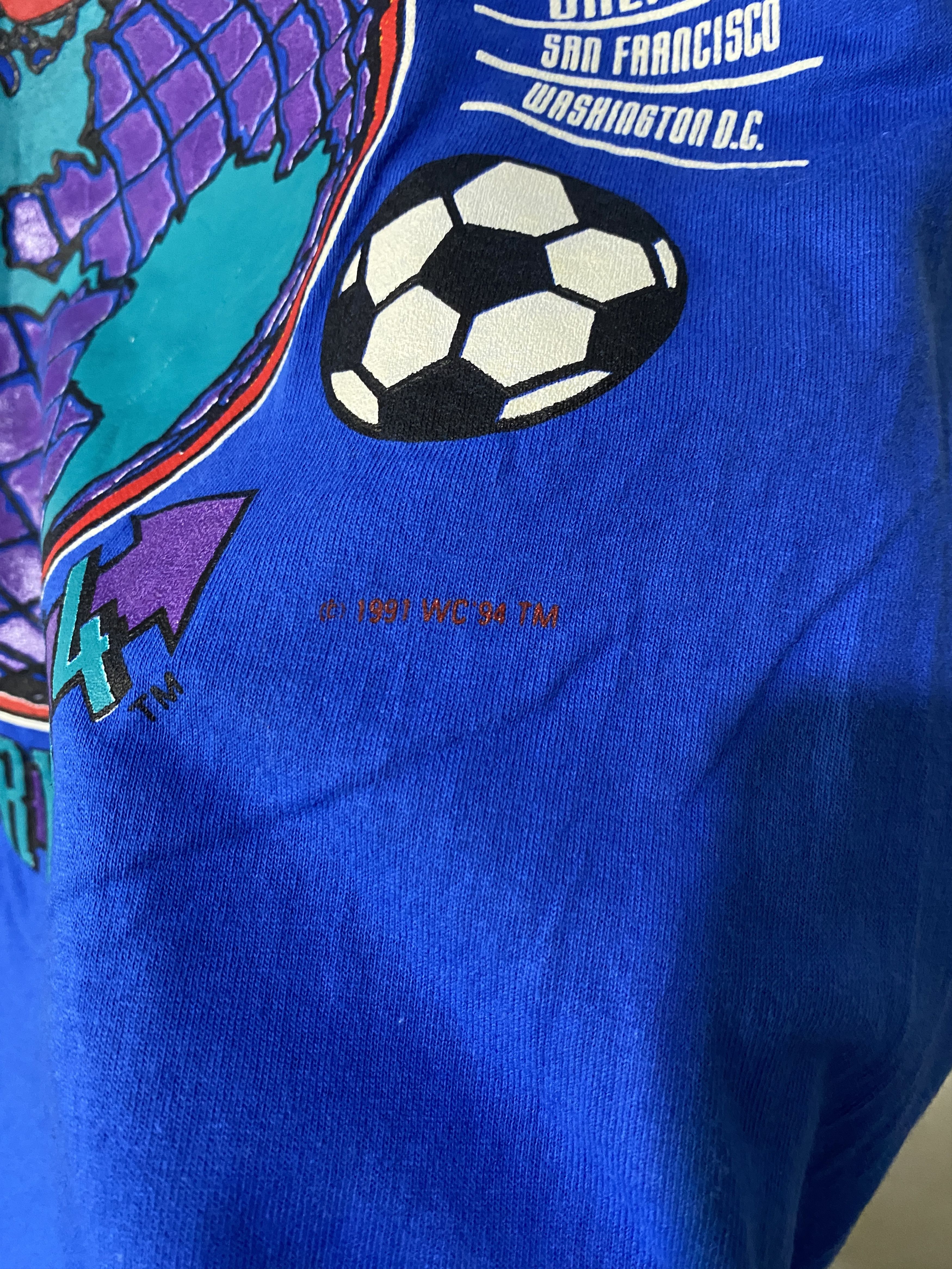 USA Olympics × Vintage Vintage 1994 World Cup Soccer Shirt Size US L / EU 52-54 / 3 - 3 Thumbnail