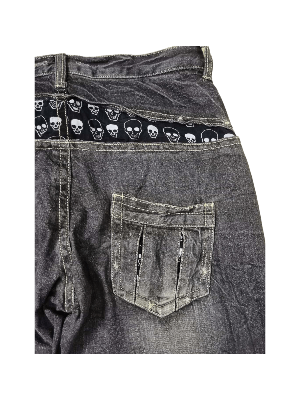 Japanese Brand Japanese Brand Skulls Black Jeans Size US 30 / EU 46 - 11 Thumbnail