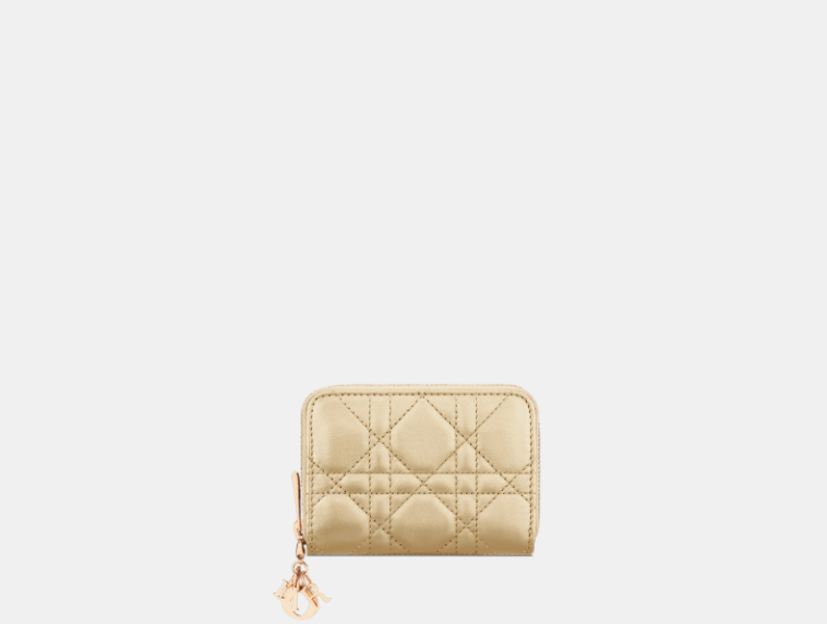 Dior o1w1db11125 S0985O Size: OS / Voyageur Coin Purse in Gold Size ONE SIZE - 1 Thumbnail