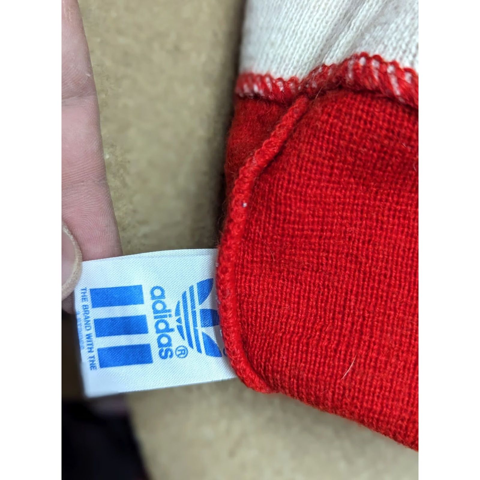 Adidas VINTAGE adidas Ski Beanie Hat Wool Blend Slovakia Trefoil Red Lined Beanie Unisex Adults One Size TS Size ONE SIZE - 6 Thumbnail