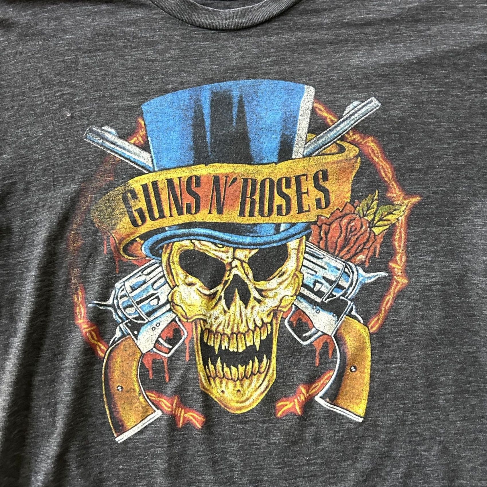 Bravado Guns N' Roses Bravado Shirt Mens Large Gray Band Skull Graphic Tee T-Shirt Size US L / EU 52-54 / 3 - 2 Thumbnail