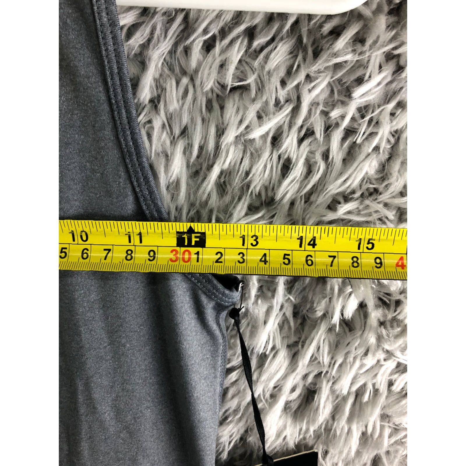 Vintage 90 Degree by Reflex Tank Top Womens S Racerback Sleeveless Top Gray Stretch Racerback Tank Women S Size S / US 4 / IT 40 - 2 Thumbnail