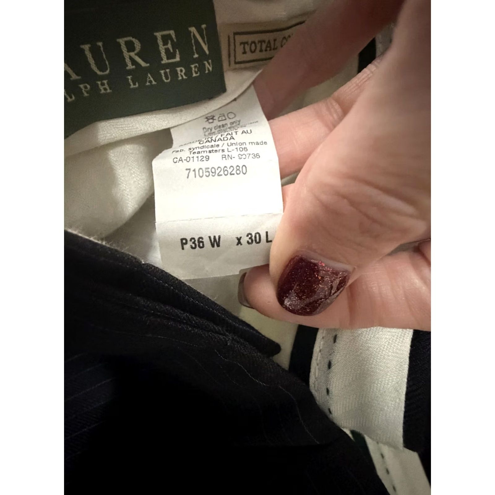 Ralph Lauren Lauren Ralph Lauren Suit Gray Wool 2 Piece Jacket Pants Formal Mens 40S 36x30 Size 40R - 6 Thumbnail