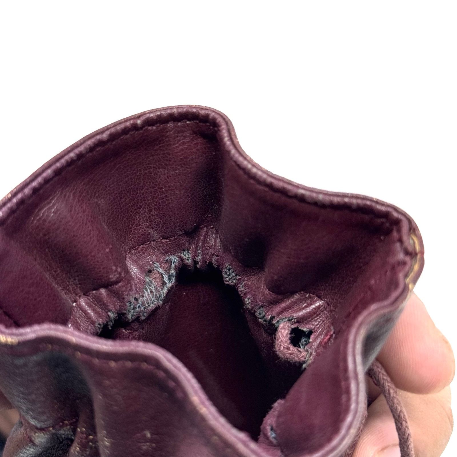 Cartier Cartier Dark Red Leather Pouch Size ONE SIZE - 13 Thumbnail