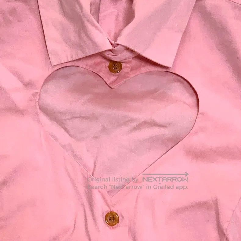 Vivienne Westwood Vivienne Westwood Pink Heart Cutout Saturn Embroidered Shi Size XS / US 0-2 / IT 36-38 - 5 Thumbnail