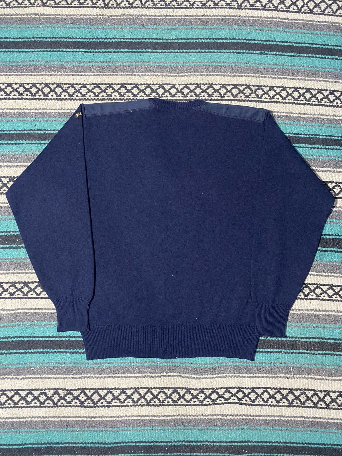 Paul & Shark Vintage Paul Shark 90's Navy Heavy Knit Wool Sweater Size US L / EU 52-54 / 3 - 3 Thumbnail