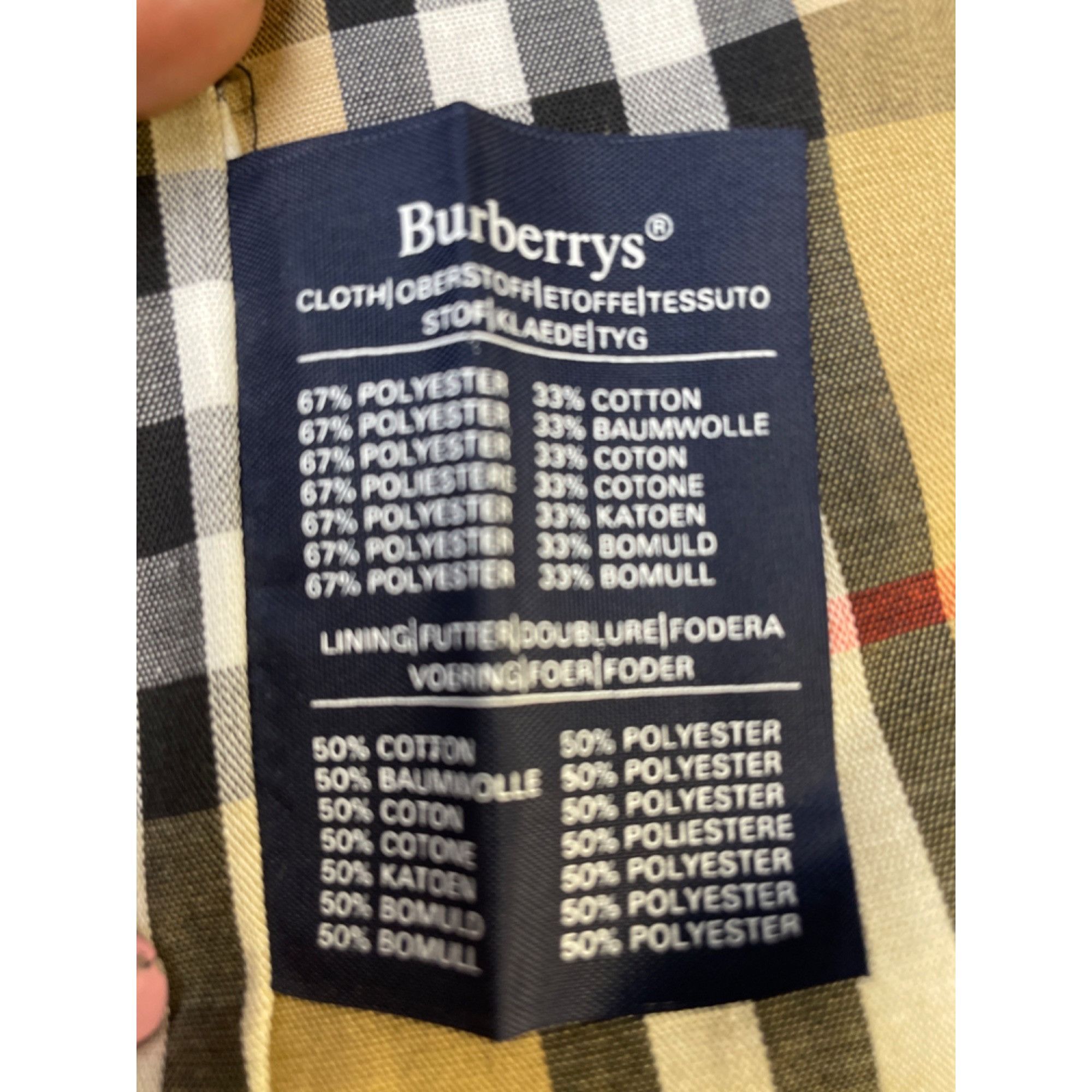 Burberry Burberrys Men's Tan Trench Coat 48 Reg SKU 6036 Size US M / EU 48-50 / 2 - 8 Thumbnail
