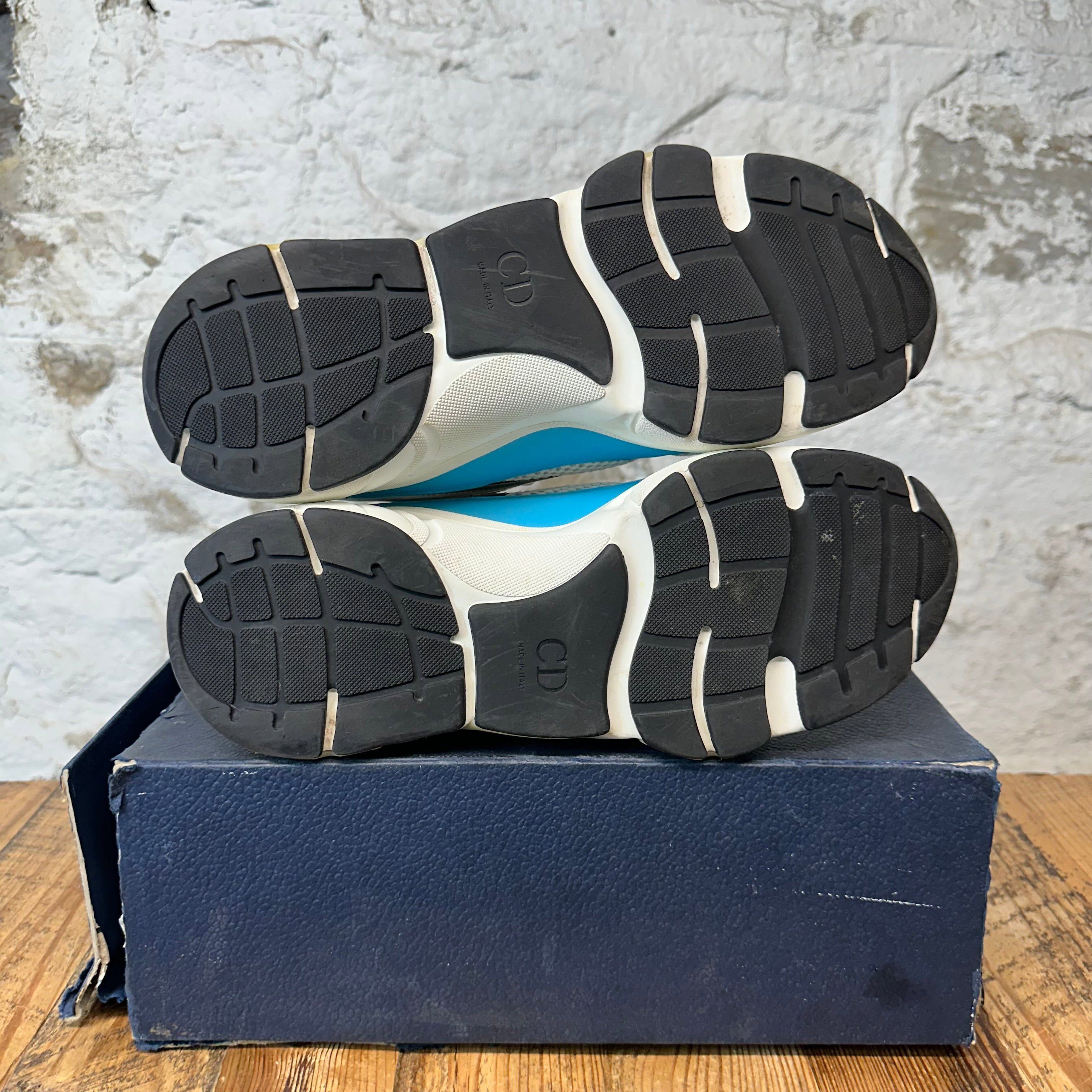 Dior Dior B22 White Grey Teal Blue Sneaker Sz 13 (46) Size US 13 / EU 46 - 5 Thumbnail