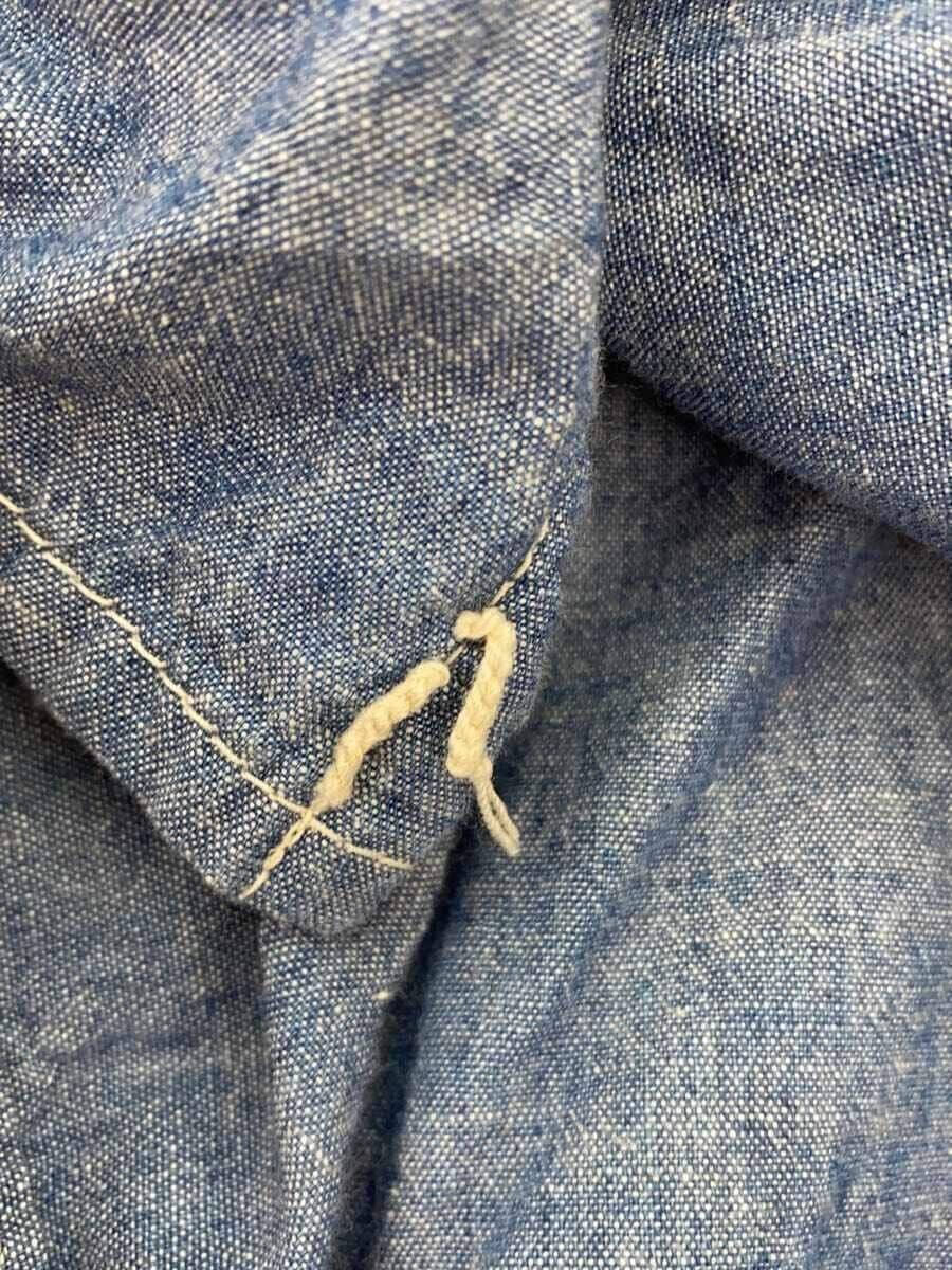 Visvim Blue Cotton Long Sleeve Shirt Size US L / EU 52-54 / 3 - 7 Thumbnail