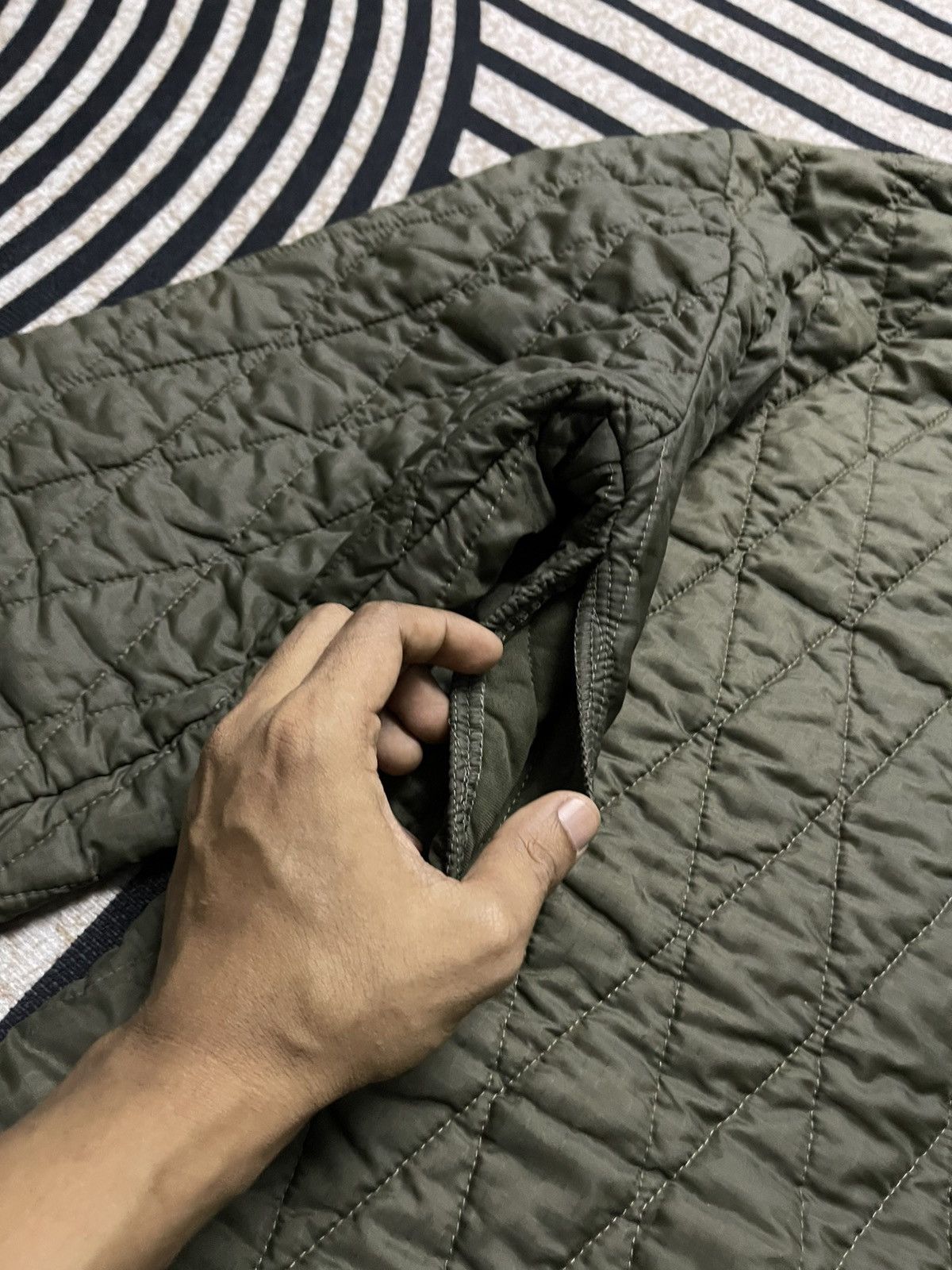 Vintage 1993 INNER ARMY QUILTED LIGHT JACKET Size US L / EU 52-54 / 3 - 13 Thumbnail