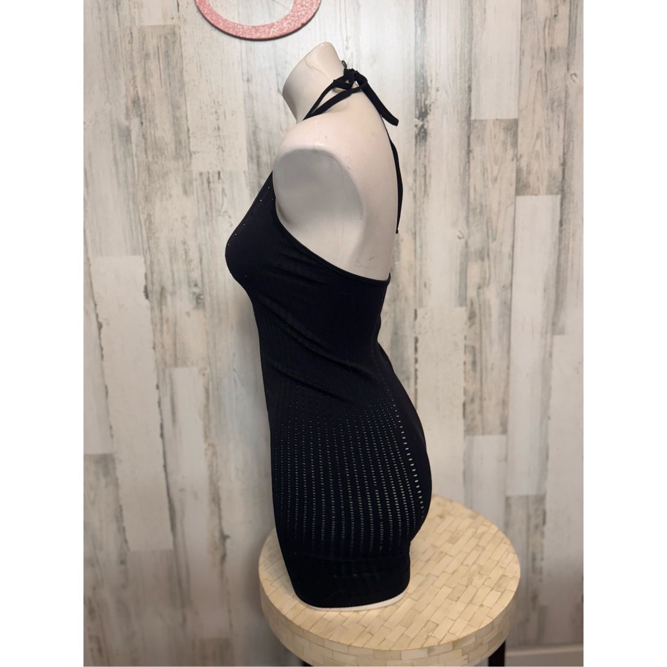 Zara Zara Limitless Contour Black Halter Romper XS-S Size US 26 / EU 42 - 4 Thumbnail