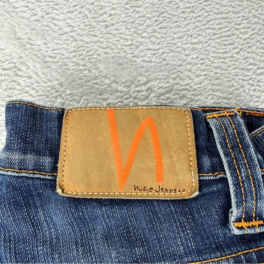 Nudie Jeans Men's Size 28x31 Distressed Button Fly Dark Den