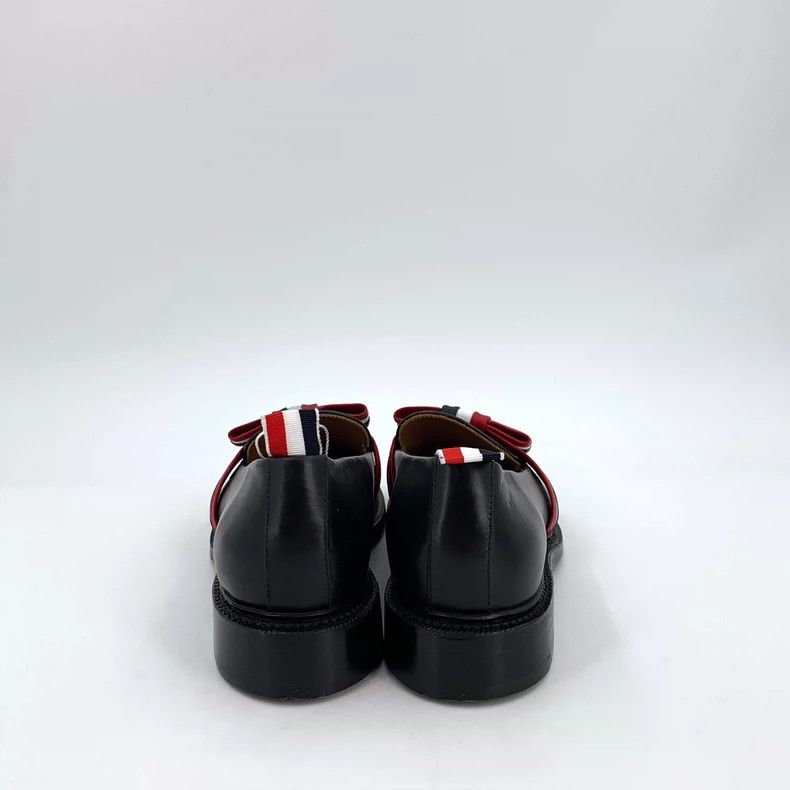 Thom Browne Thom Browne Black striped bow tie in leather shoes Size US 6 / EU 39 - 4 Thumbnail