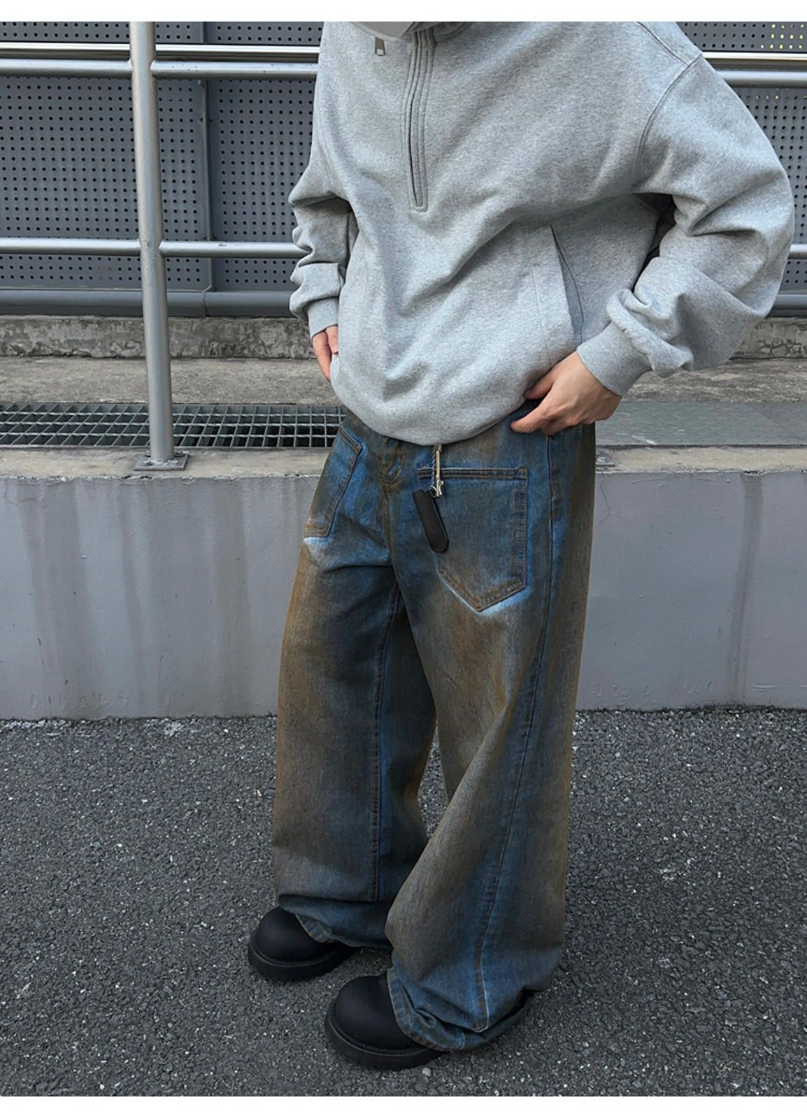 Jean × Vintage Oversized Wide Leg Denim Jeans Size US 32 / EU 48 - 4 Thumbnail