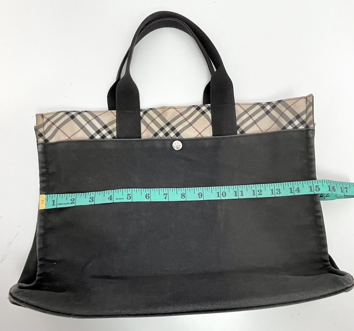 Burberry Burberry London Blue Label Nova Check Camvas Tote Bag Size ONE SIZE - 22 Thumbnail
