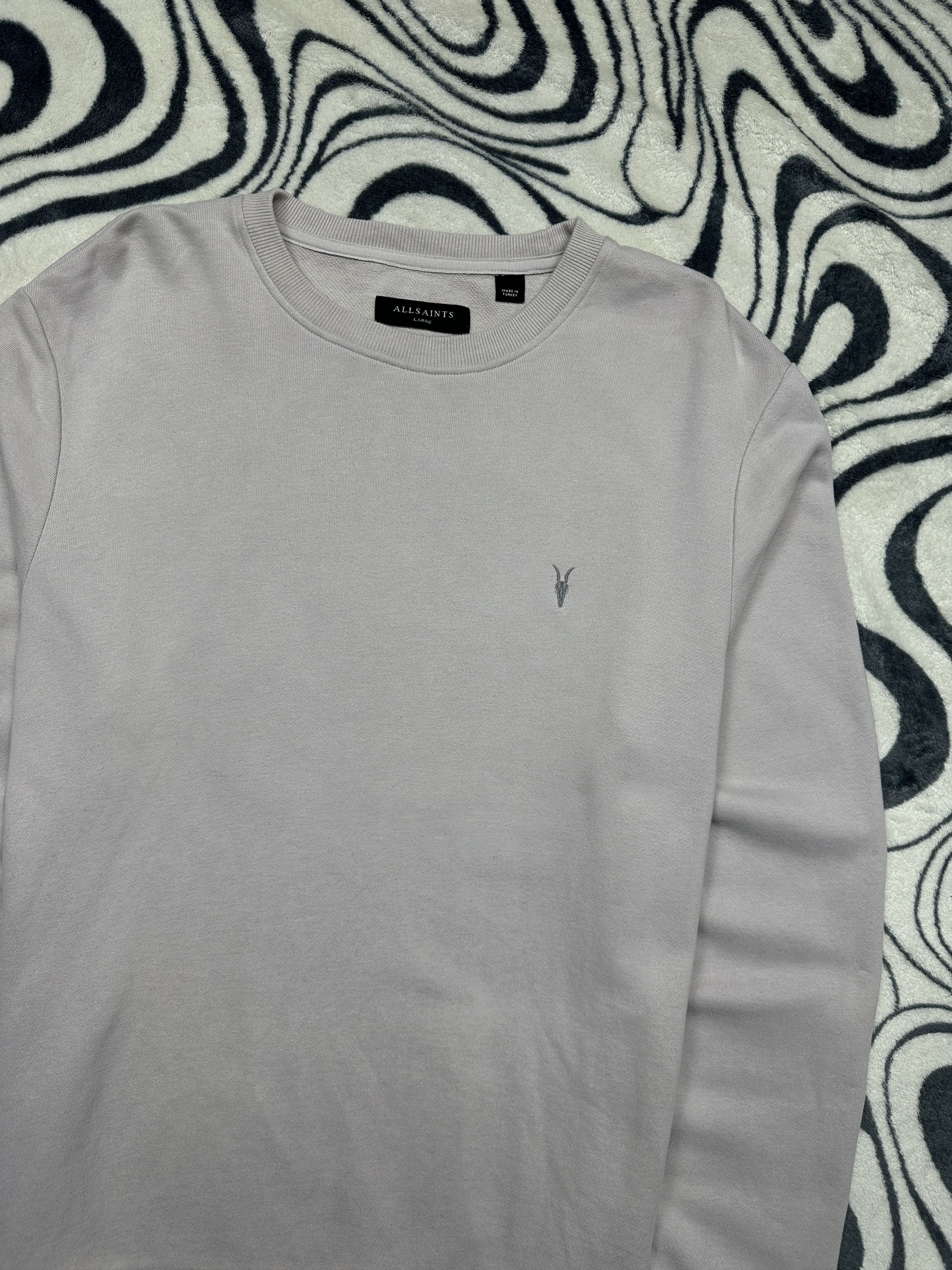 Allsaints Allsaints Mens Raven Crew Neck Sweatshirt Size US L / EU 52-54 / 3 - 2 Thumbnail