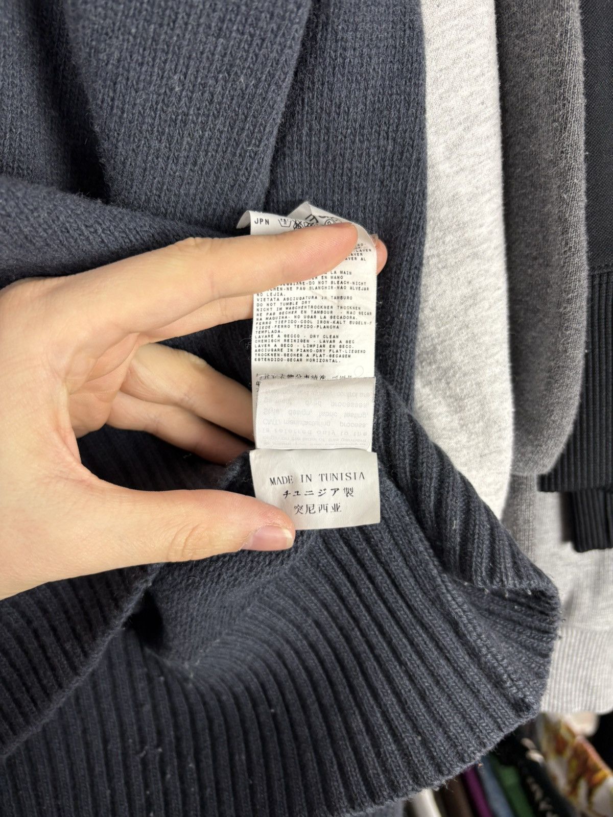 Massimo Osti × Stone Island STONE ISLAND Sweater V-Neck Heavy Knit Cotton Vintage SS 00 Size US M / EU 48-50 / 2 - 10 Thumbnail