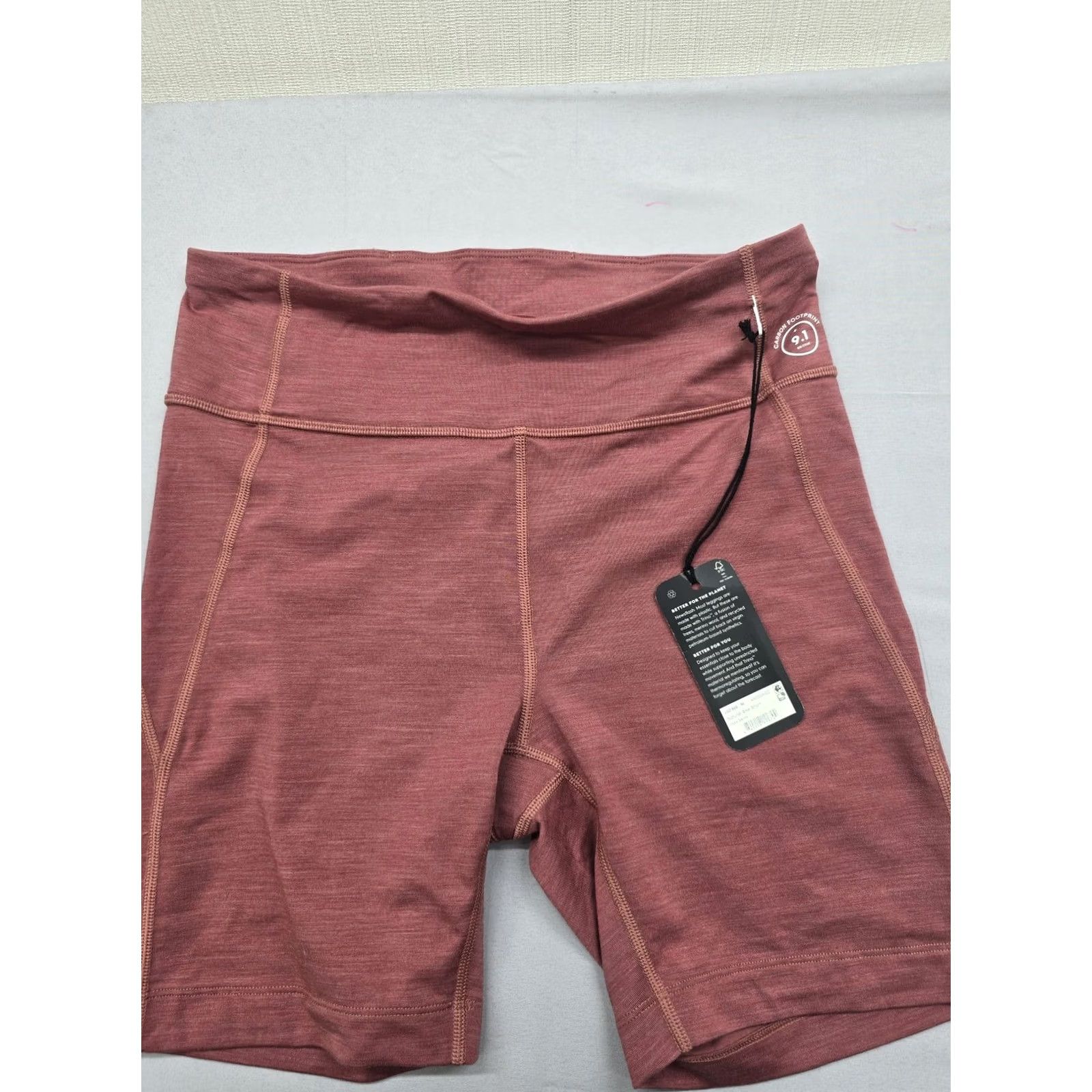 Allbirds Allbirds Natural Run Short Women's M Maroon Running Athletic NWT Size 32" / US 10 / IT 46 - 2 Thumbnail