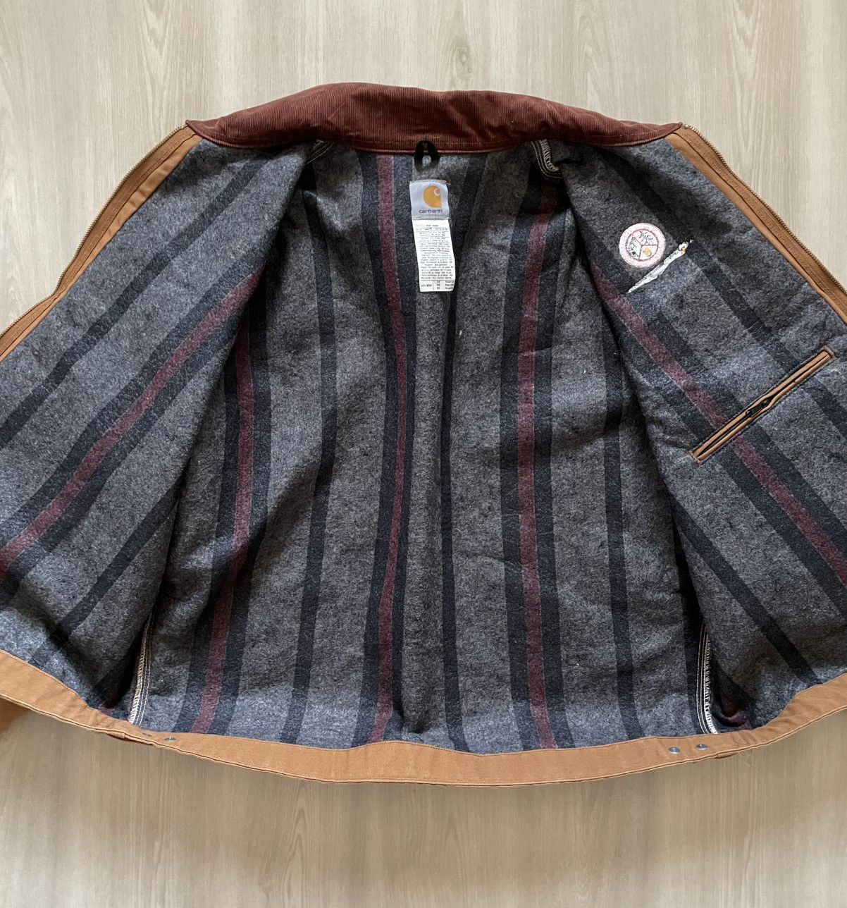 Carhartt VTG Y2K Carhartt J01 Brown Detroit Blanket Lined Sz 52USA Size US XXL / EU 58 / 5 - 8 Thumbnail